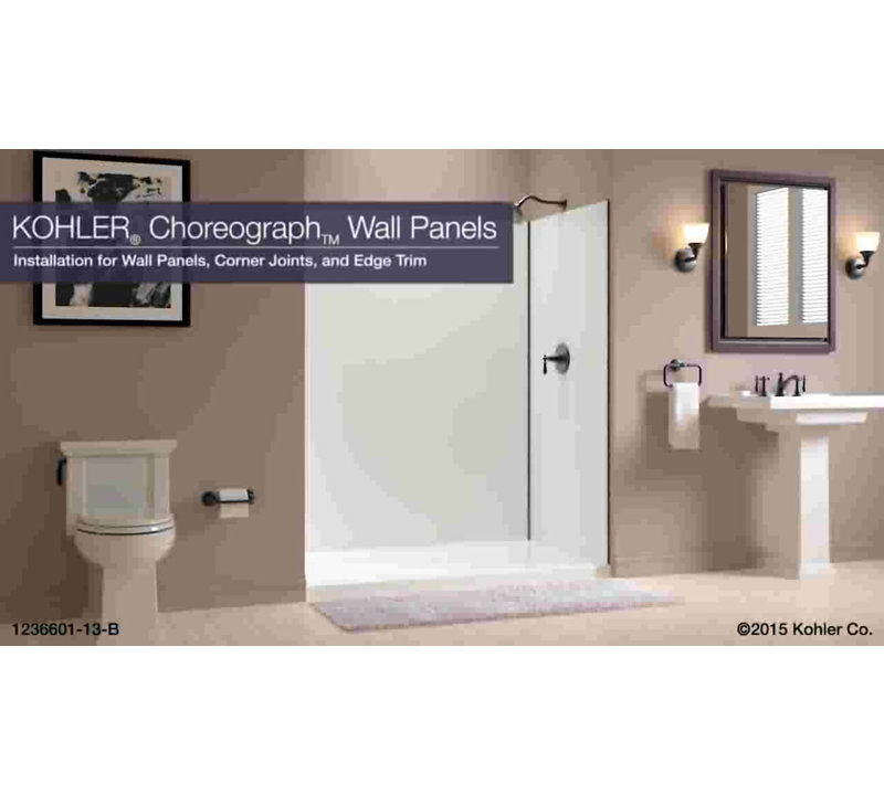 K976140,K9761447,K9761495 Kohler Choreograph 48" x 36" x 96